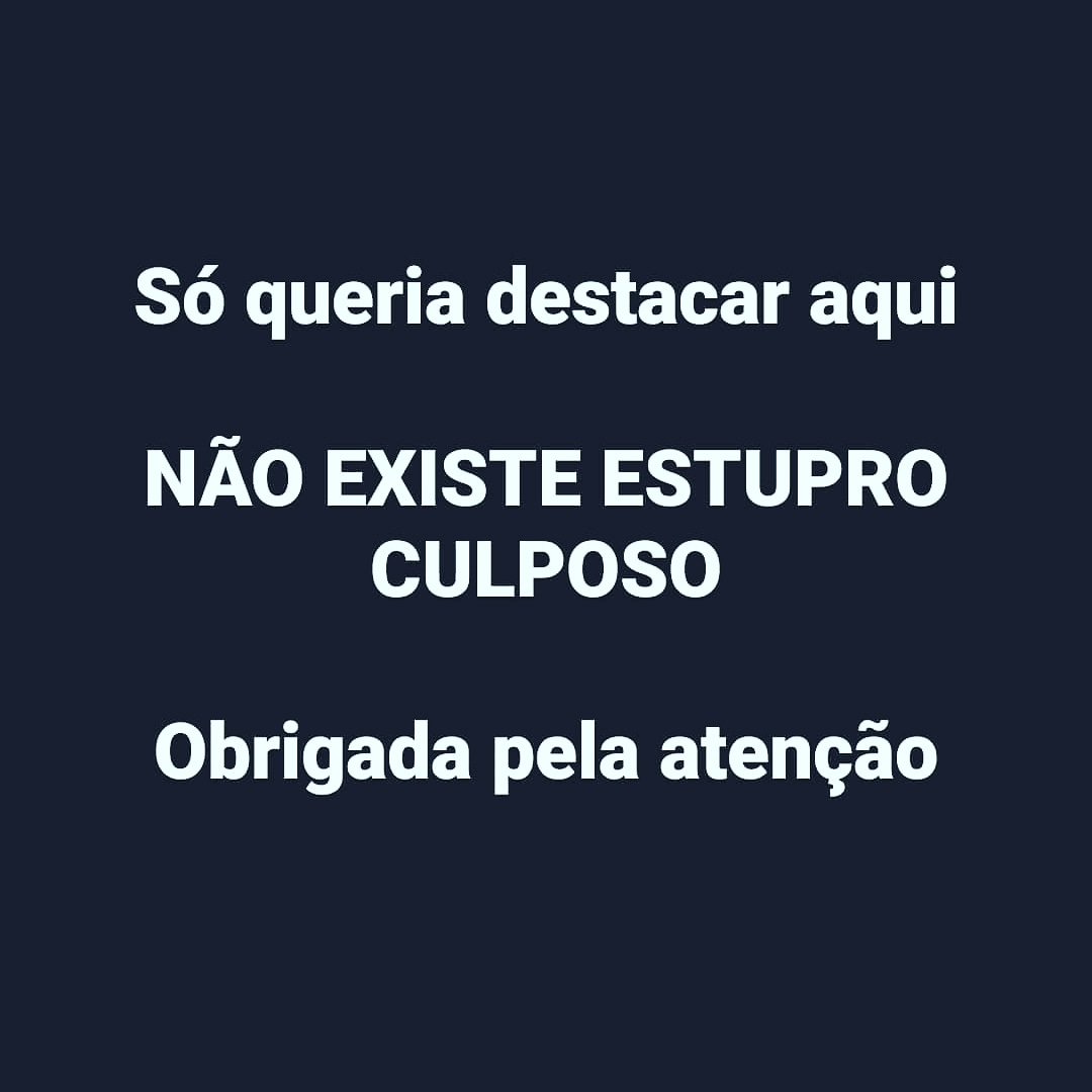 WhiteWind2022's tweet photo. Esse é o post

#NAOEXISTEESTUPROCULPOSO #naoexisteestrupoculposo https://t.co/eR2DyHuIFe