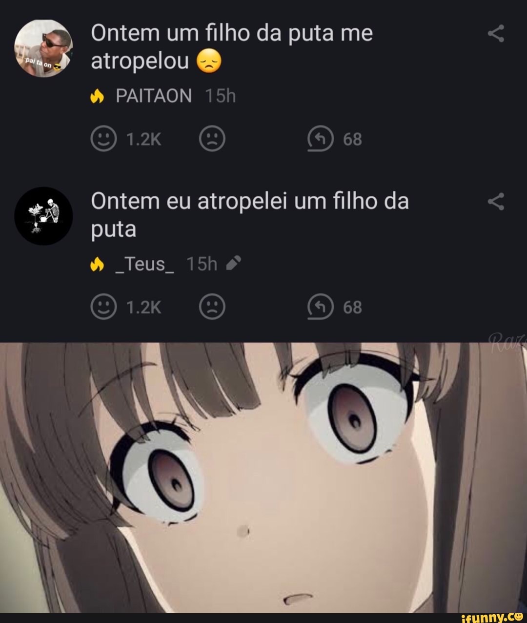 Pior que - Uma página de animes com memes aleatórios