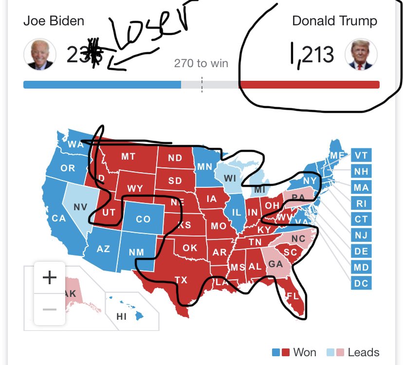 He’s gonna try to sharpie another map, isn’t he? 🤔