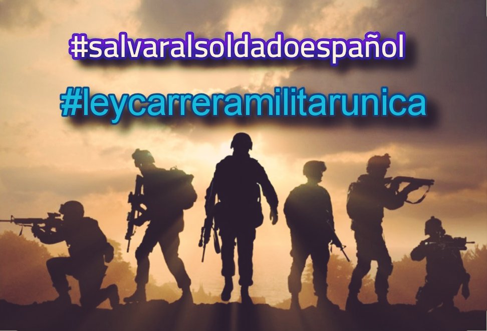 santi544's tweet image. Lanzó un reto a mis seguidores.
Si los1019  que me seguís RT este tweet mis compañeros y  yo tendremos mucha visibilidad y gracias a @Twitter
Este gesto servirá para cambiar nuestro destino.
#leycarreramilitarunica 
#NoSomosUnGastoSuperfluo 
#salvaralsoldadoespañol