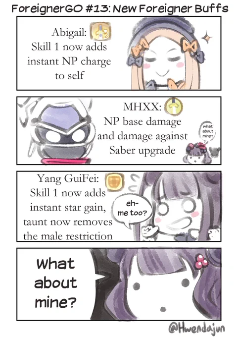 ForeignerGO #13: New Foreigner Buffs (新たな強化クエスト)
#FGO #ForeignerGO #フォーリナー #abigailwilliams #アビゲイル #hokusai #北斎 #YangGuiFei #楊貴妃 #謎のヒロインXX #MHXX 