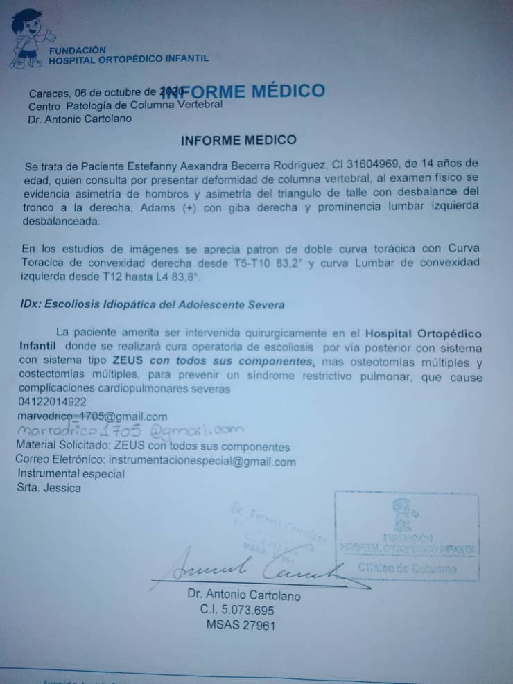 NersimarR's tweet photo. Por favor no dejen de RT aquí está la tomografía realizada el día de hoy 04/11/20 la salud de mi hija se complica más y no hemos encontrado ningún tipo de ayuda por ningún medio y me encuentro desesperada ,la salud es un derecho  y mi hija lo merece 😢 #AyudaParaStefanny https://t.co/Gy06DdYwP0