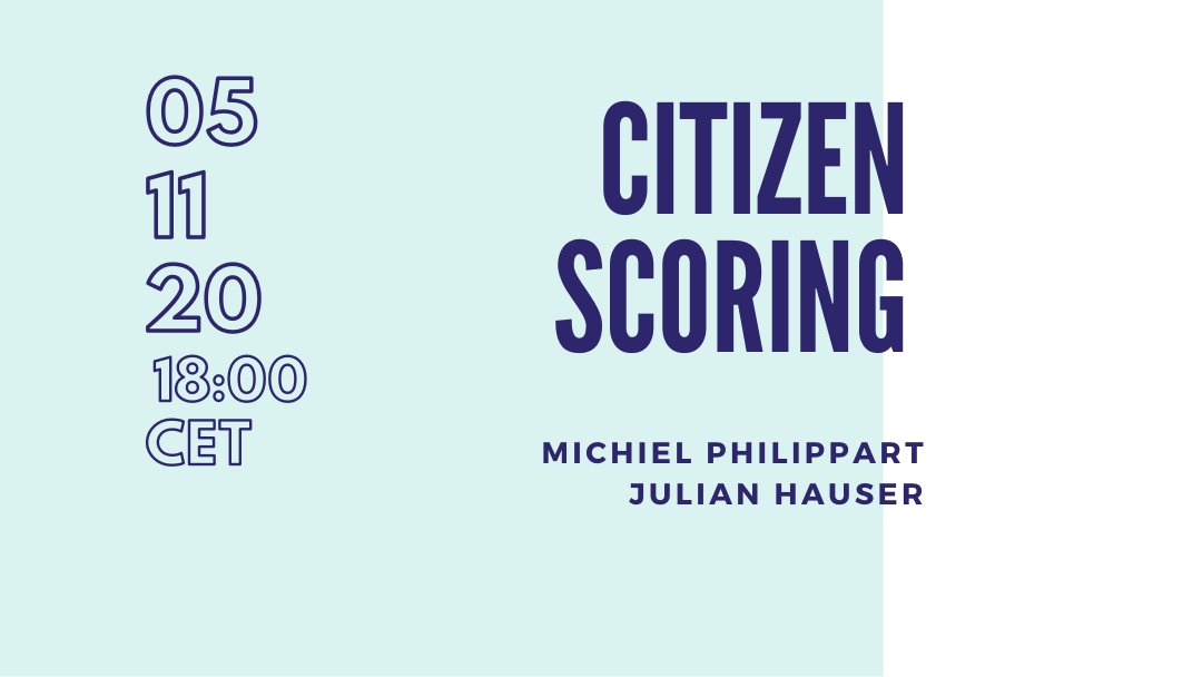 CDN_EE's tweet photo. What to do this Thursday evening? Join a webinar on Citizen Scoring. We have two inspiring speakers for you! The webinar will be streamed on our social media and you will be able to ask the questions live. 📲
#citizen #scoring #cdnee #green https://t.co/o3ad5NgQ16