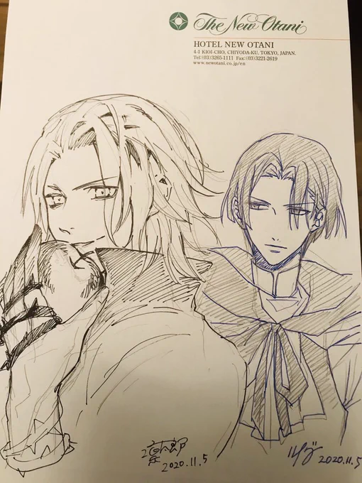 りんたろさんと合作☺️例の万年筆使わせてもらったー!サインはりんたろさんが考えてくれました✍️ 