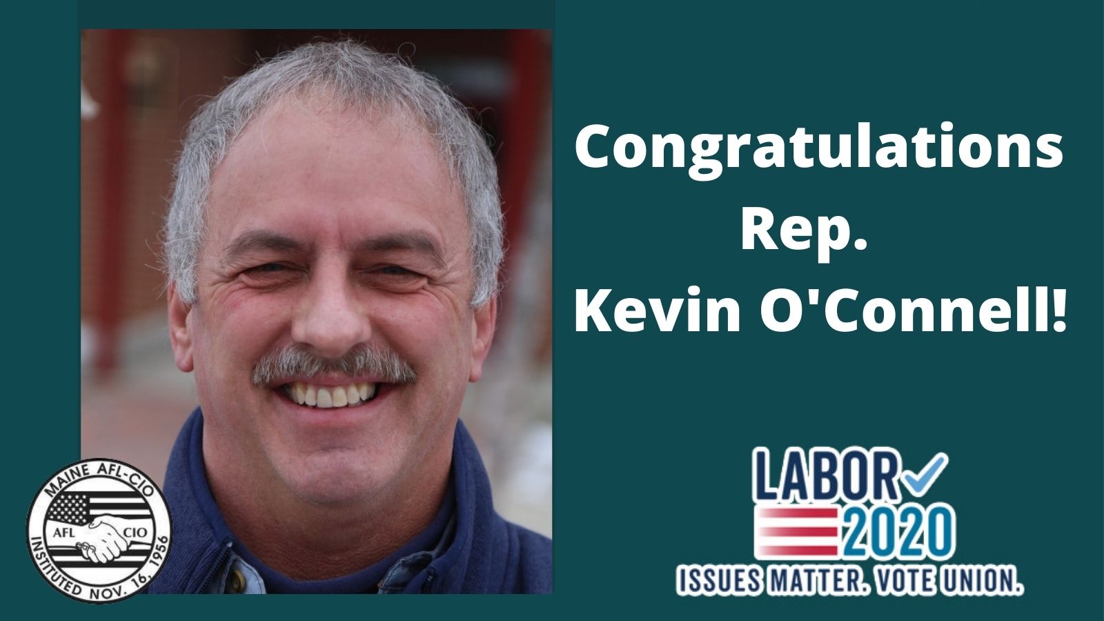 Maine AFLCIO on Twitter "Congratulations to IBEW1837 member Kevin O