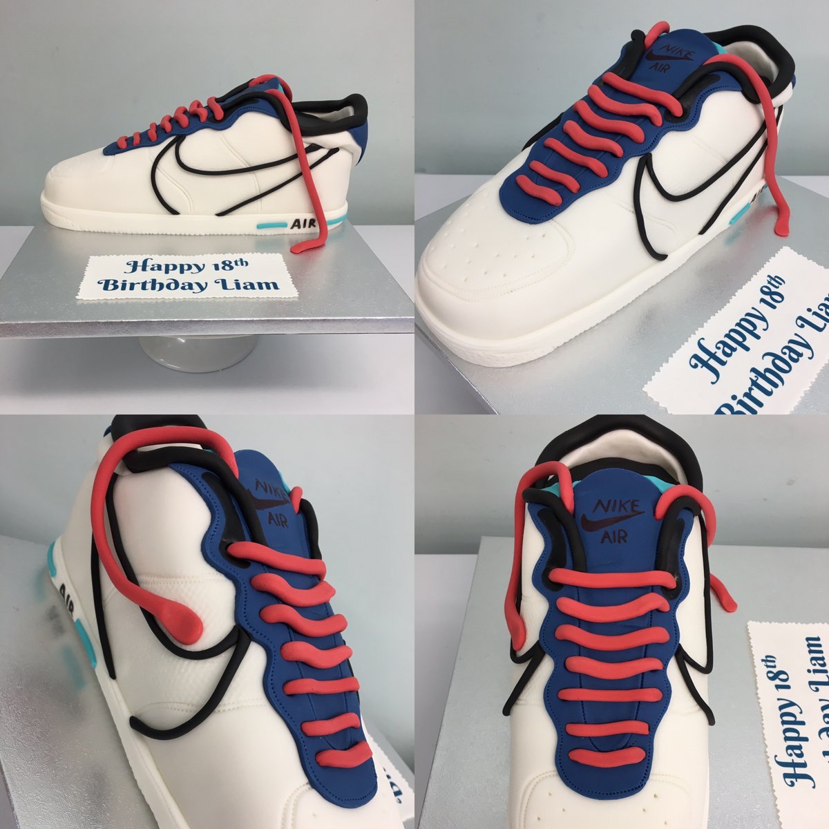 Liam has recently turned 18 and the cake was modelled on his birthday present. I hope he didn’t wear the cake and eat his trainer! Happy birthday Liam 🎂

#18thbirthday #18thbirthdaycake #birthdaycake #celebrationcake #cake #cakes #localbusiness #swindon #gorsehill #wiltshire