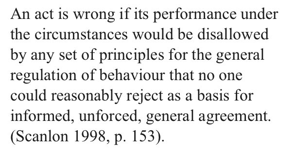 a quick summary of contractualism: