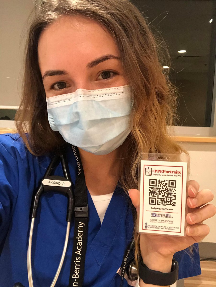 uoftmedicine's tweet photo. Do patients & colleagues know what you look like under your PPE? Our students are providing Toronto healthcare workers with free, printed headshots to wear on their scrubs so patients can see who’s taking care of them!
📸 🧑🏾⚕️
Learn more & share ➡️ https://t.co/ExyMhJ3gmW https://t.co/Efvlh3nMgo
