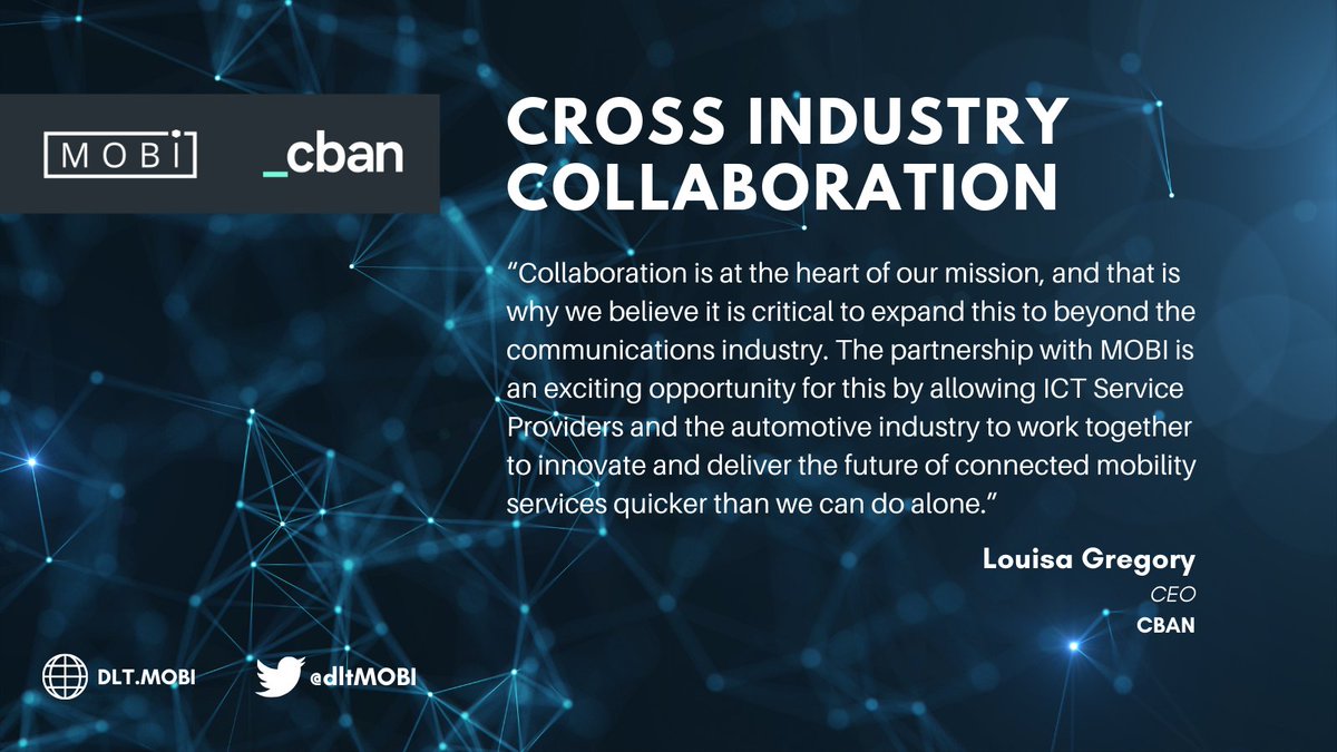 dltMOBI's tweet photo. CEO of @_cban, Louisa Gregory, shares the exciting new opportunity between ICT Service Providers and the automotive industry as a result of our collaboration

Read the press release here: https://t.co/a19gMtnunU

#smartmobility #MaaS https://t.co/conoUv8NJ5