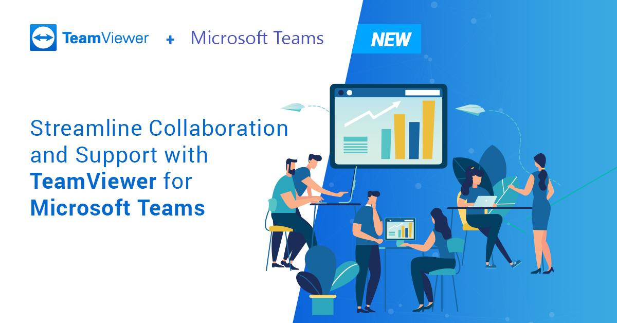 TeamViewer's tweet photo. A world-class remote control and support to collaboration workflows with just a few clicks! This is and much more is possible with our new TeamViewer integration with Microsoft Teams. More on our #blog 👉 https://t.co/lVzLKDTvJz  #TeamViewerIntegration #MicrosoftTeams #RemoteWork https://t.co/3eipMB6trK
