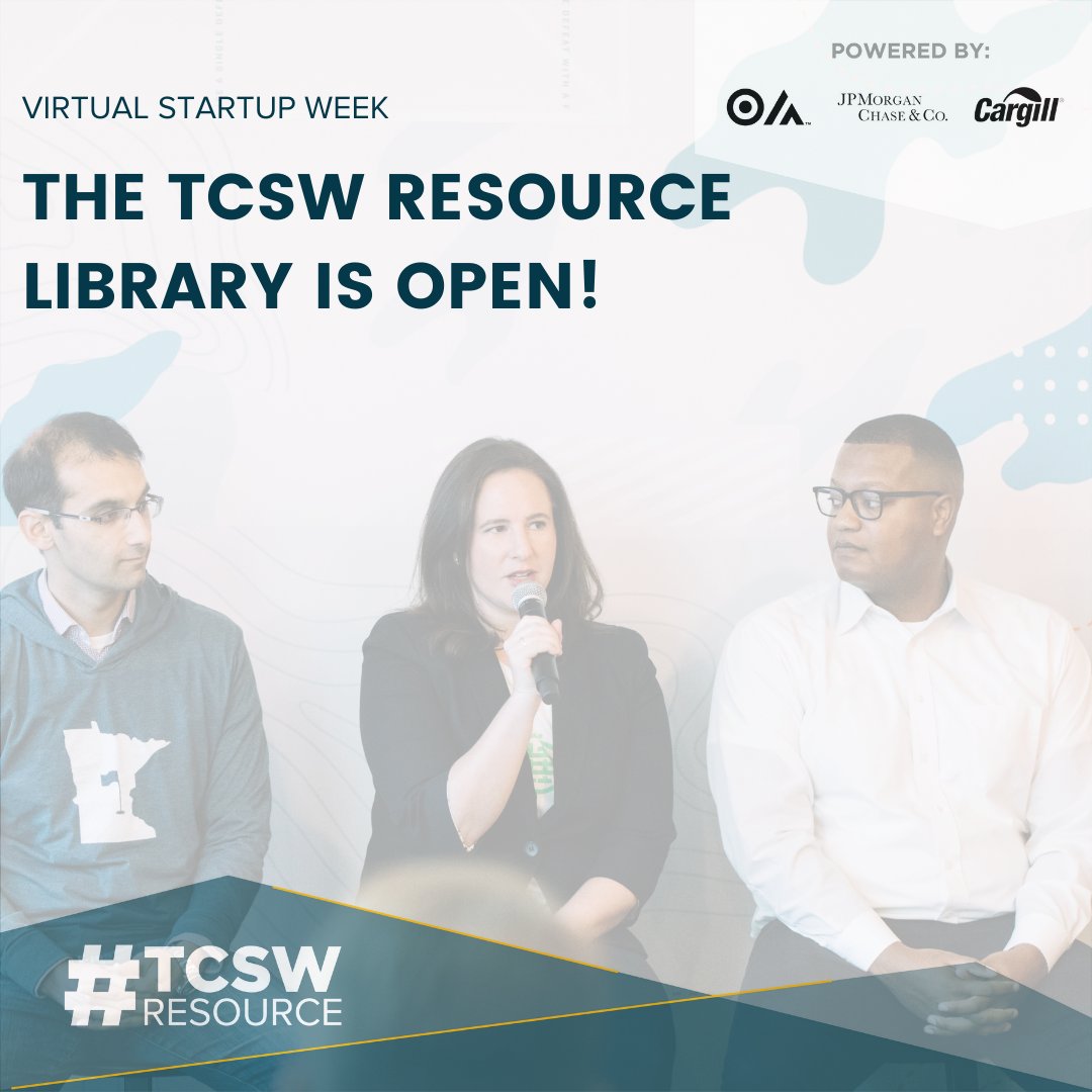 tcstartupweek's tweet photo. The brand-new TCSW Resource Library is now live!
We've got content from #TCSW20 sessions compiled for you so you can keep learning all year long! Check it out here: https://t.co/7fCJWF0rlr
#TCSW20 #FoundersFirst #Startups https://t.co/VKuWIMT7tm