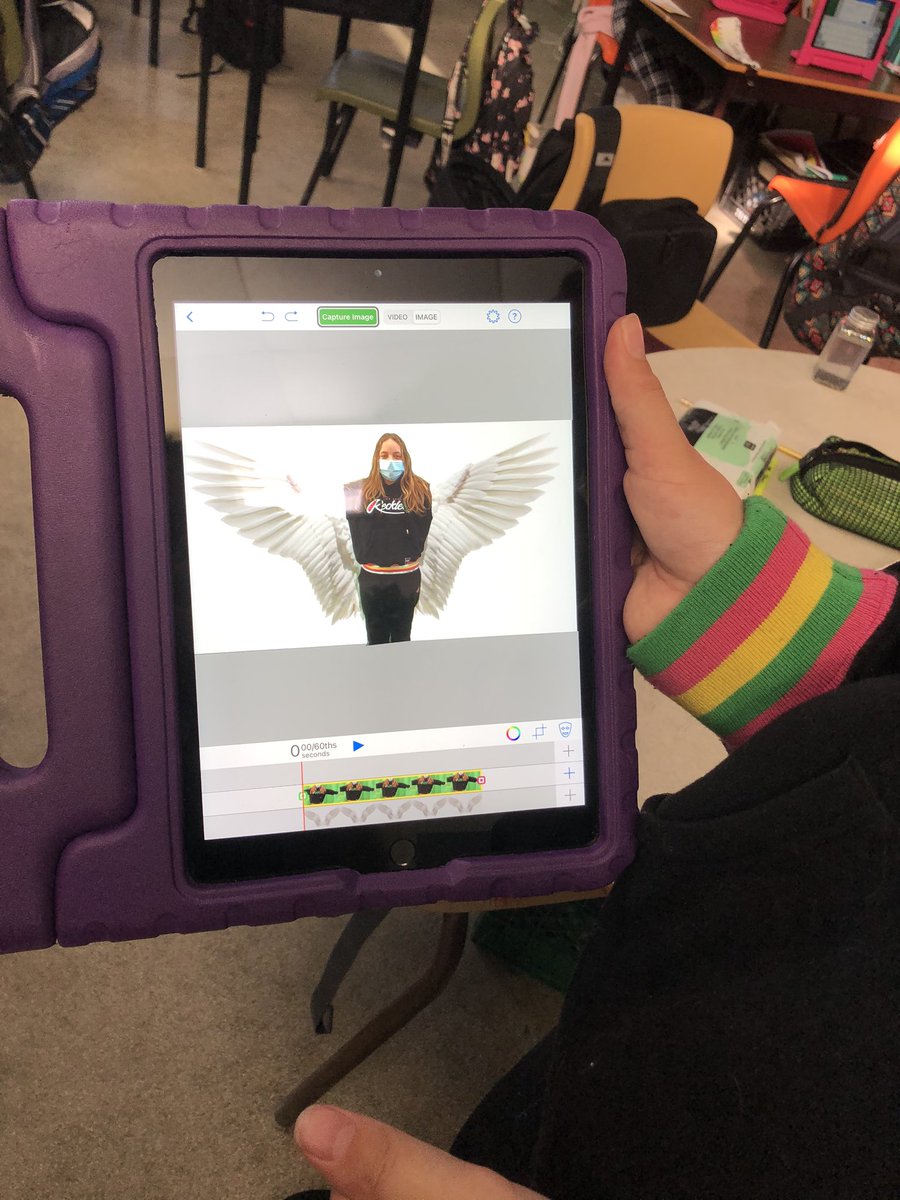 MadameJoubert's tweet photo. We’re starting to learn #GreenScreening today. Ss already have so many ideas of how they want to use it this year #Imagination @TILTHRCE @brilliant_labs @HRCE_NS https://t.co/SNXDFz1uXR