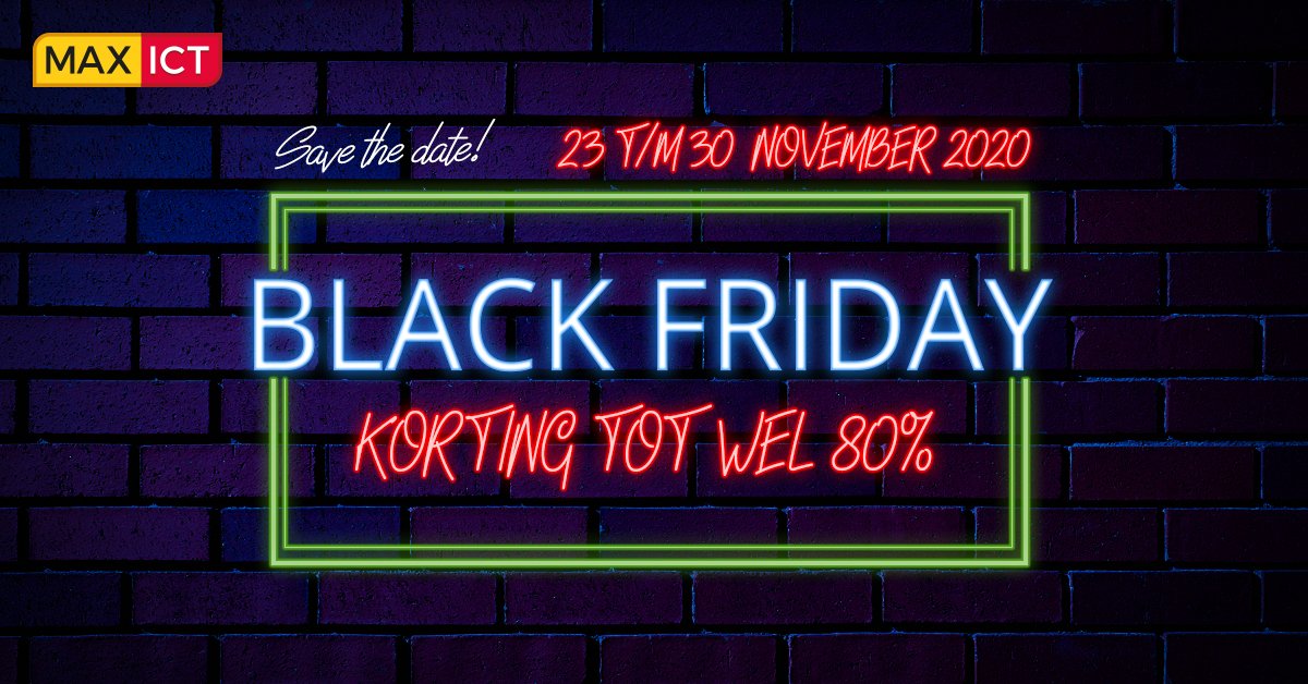 Max_ICT's tweet photo. ⚫ 𝐁𝐥𝐚𝐜𝐤 𝐅𝐫𝐢𝐝𝐚𝐲 𝐰𝐞𝐞𝐤 ⚫

Wij hebben van  𝟐𝟑 𝐭/𝐦 𝟑𝟎 𝐧𝐨𝐯𝐞𝐦𝐛𝐞𝐫 Black Friday week!

Bekijk de categorie per dag en sla deze pagina op! Volgende week geven wij op deze pagina een sneak peak 👉https://t.co/8jDB4lp8Iy https://t.co/hk6KSlk7Qt