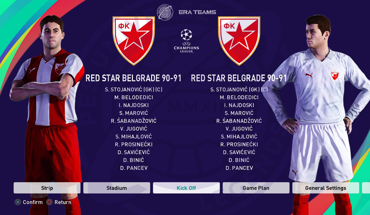 Red Star Belgrade/Crvena Zvezda MOD - FIFA 19 - Edit - Balkan PES BOX