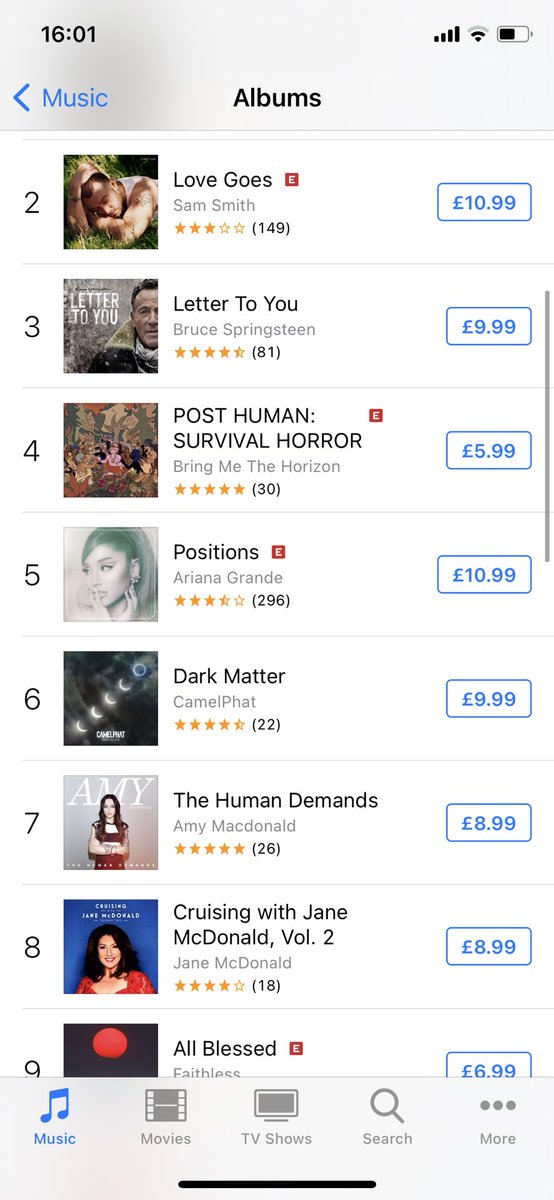 ⁦<a href="/TheJaneMcDonald/">Jane McDonald</a>⁩ YES JANE 8th in the <a href="/itunes/">iTunes</a> chart!!!! Let keep it going!!! #crusingwithjane #vol2 #janeforstrictly21