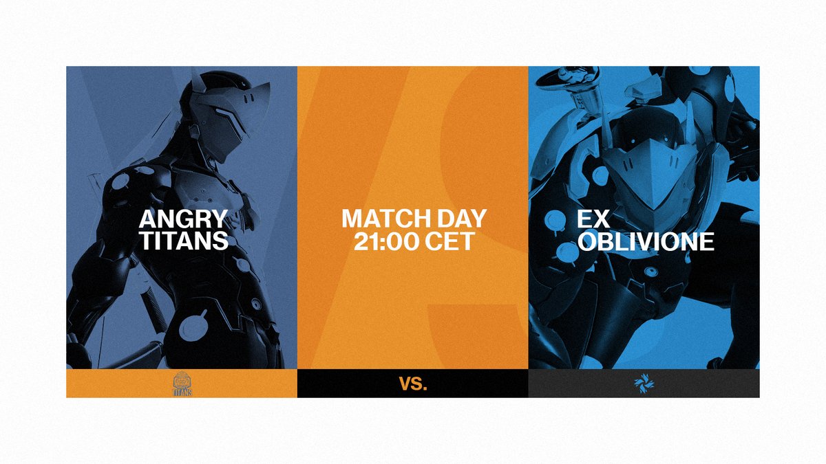 Time to see who's blade is sharper. ⚔️

Tonight at 21:00 CET we face off against @ExOblivioneOW in our first match of Contenders Trials November, let's start it off well.

📺🇬🇧 - youtu.be/uD4HqgIXMJg 
📺🇫🇷 - youtu.be/Uf6CpMTS_5M

#StayAngry😡