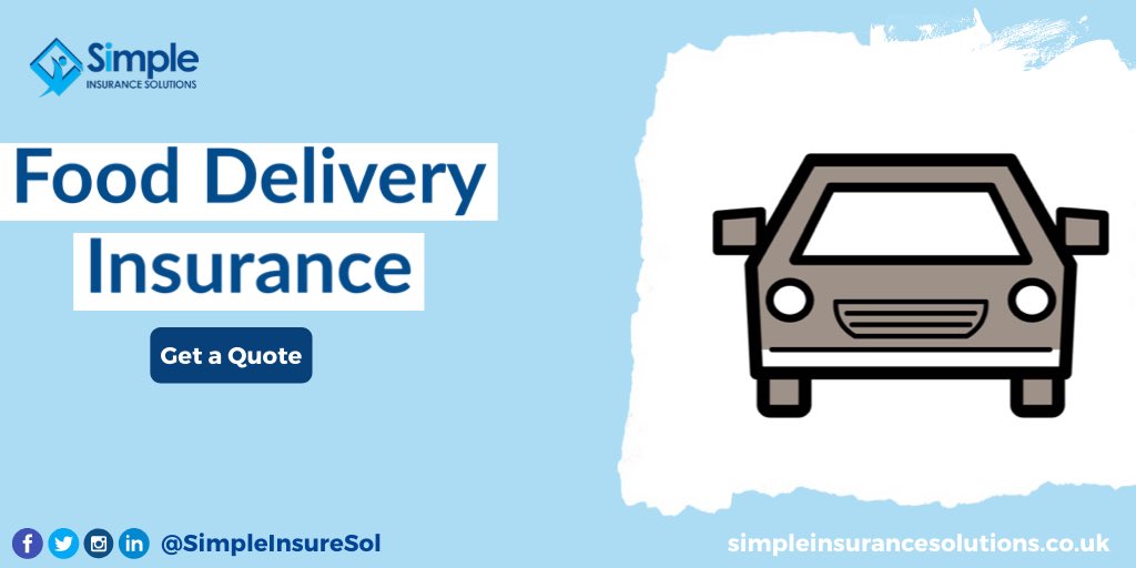 SimpleInsureSol's tweet photo. With an increase in demand for food delivery

If you’re using your vehicle for deliveries. Make sure you have the right insurance

Higher &amp; Reward policies provide cover.

Call on 0333 358 866 and get protected!

#deliverydriverinsurance #courierinsurance #parceldeliveryinsurance https://t.co/LkSRP7vxW3