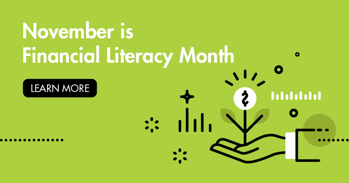 equitablelife's tweet photo. November is Financial Literacy Month! If you want to learn more about your own financial literacy, check out this Self-Assessment Quiz: https://t.co/MHPx4SX7Hn https://t.co/1j1kPlRsqN