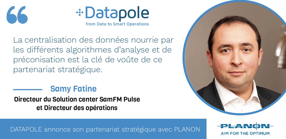 datapole's tweet photo. ✅ Pour apporter davantage de valeur à leurs clients, ils nous ont fait confiance en tant qu'experts #IA !Merci à  @Planon_FR et @SamyFatine 
#Datapole #PLANON #SamFMPulse #GMAO
Pour plus d’informations à ce sujet découvrez notre Communiqué de Presse :
➡️ https://t.co/vrSe4tXqFl https://t.co/ADbAezV94Z
