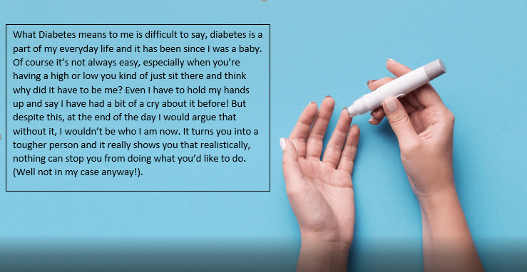 Important insights from one of our sixth form students who lives with Type 1 Diabetes #Care