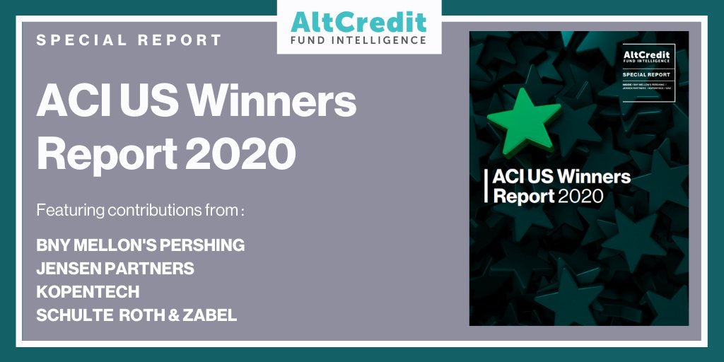 pcfi_global's tweet photo. The Alt Credit US Winners Report 2020 is out now https://t.co/B9SZd5z5ru Featuring contributions from @Pershing, @JensenPartners1, @kopentech  &amp; @SRZLawFirm https://t.co/ulmBWtsrdN