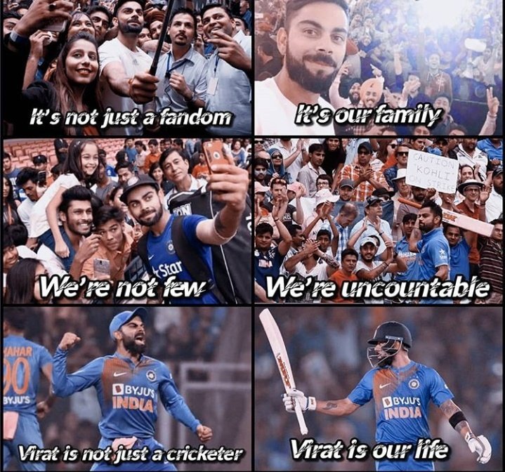 Trendkohli's tweet photo. No doubt we are the best fandom in the world ❤️ proud feeling 😎
#HappyBirthdayVirat  @imVkohli https://t.co/dVhpB9NVaW