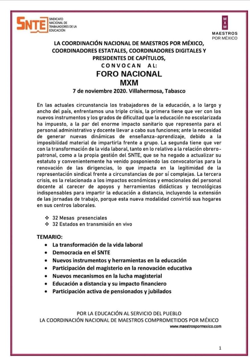 SnteF's tweet photo. Los trabajadores de la educación exigimos una verdadera democracia sindical, que garantice imparcialidad en la elección con pluralismo y transparencia. #FelizMiercoles #MxMForoNacional https://t.co/23TX3n5DIA