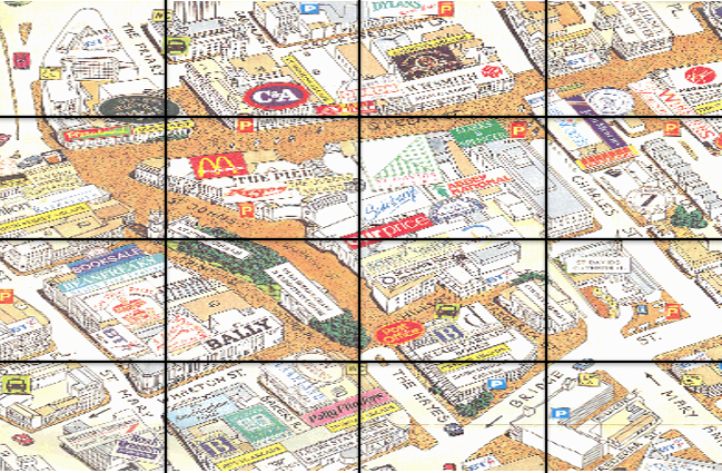 MissEReed's tweet photo. 'Using Visual Sources' example: Comparing maps of Cardiff over time, splitting up maps into grids and calculating percentages of Housing, Shops etc. combining History and Maths! Obviously for the older years @drsuzyw #pgceprimary #humanities https://t.co/VZGVVEhOHK