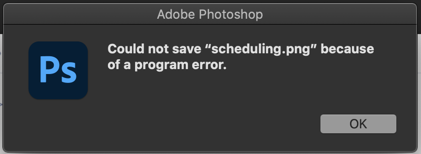 uxdesignrant's tweet photo. Error because of an error #adobe #photoshop @Adobe @creativecloud #badux #ux #ui https://t.co/CP0U9epkY1