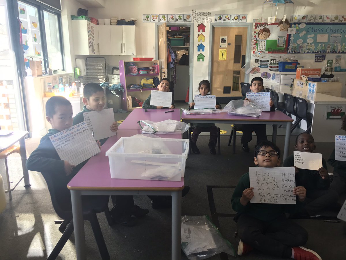 Comet_class's tweet photo. Chin and grin! Learning about doubling numbers using our learn it facts! Lots of lightbulb moments today! #itsnothingnew #learnits #pim @AndrellCurtis @BigMaths https://t.co/IGx6yjj5Ij