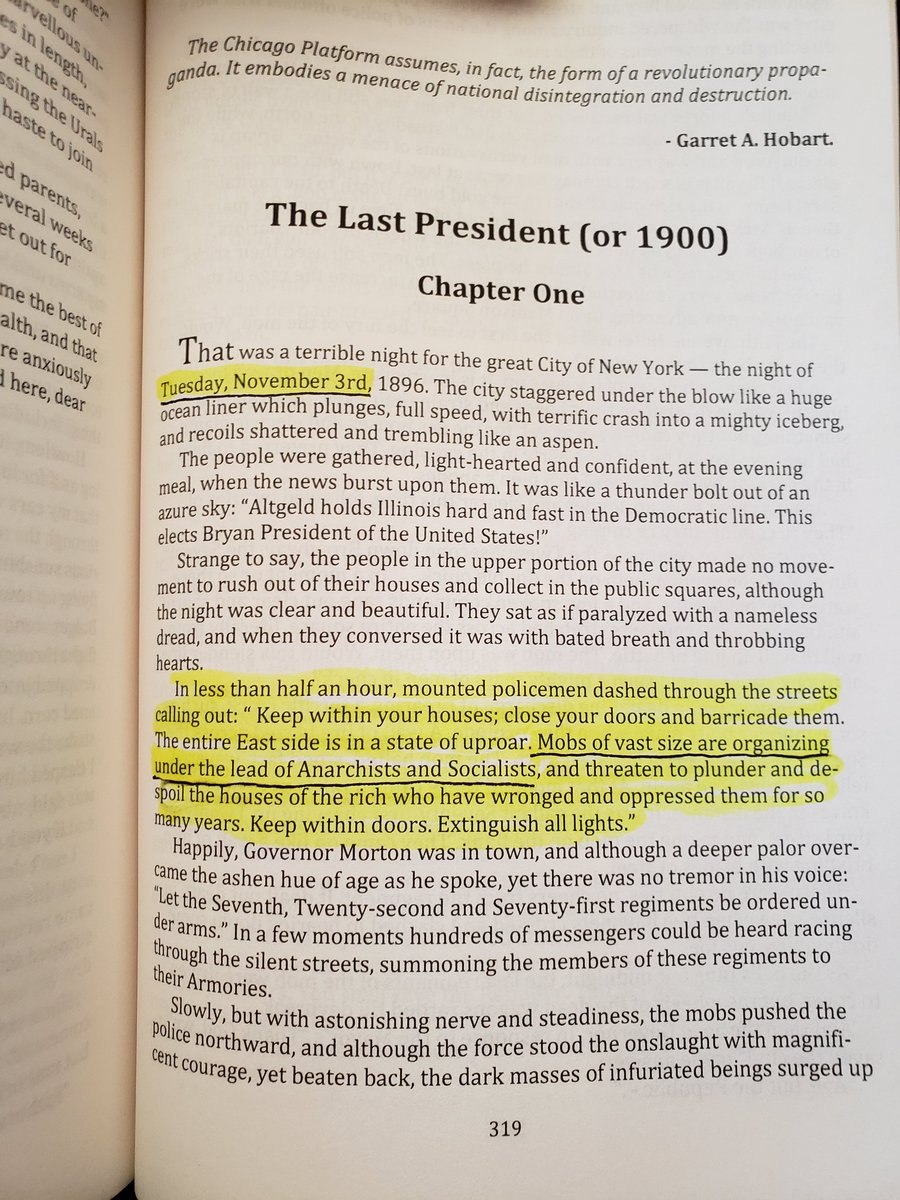 [4.6]0 THE LAST PRESIDENT ??? No number 46 ??? Has anyone read "The Last President" ???Check out these few pages #Pray to  #God for  @POTUS 