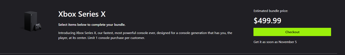 Wario64's tweet photo. Xbox Series X has been flickering stock at MS Store this morning. Worth a shot if you still need a preorder but will take work/luck https://t.co/HX5OKUBUkq https://t.co/gNCDCmePZF