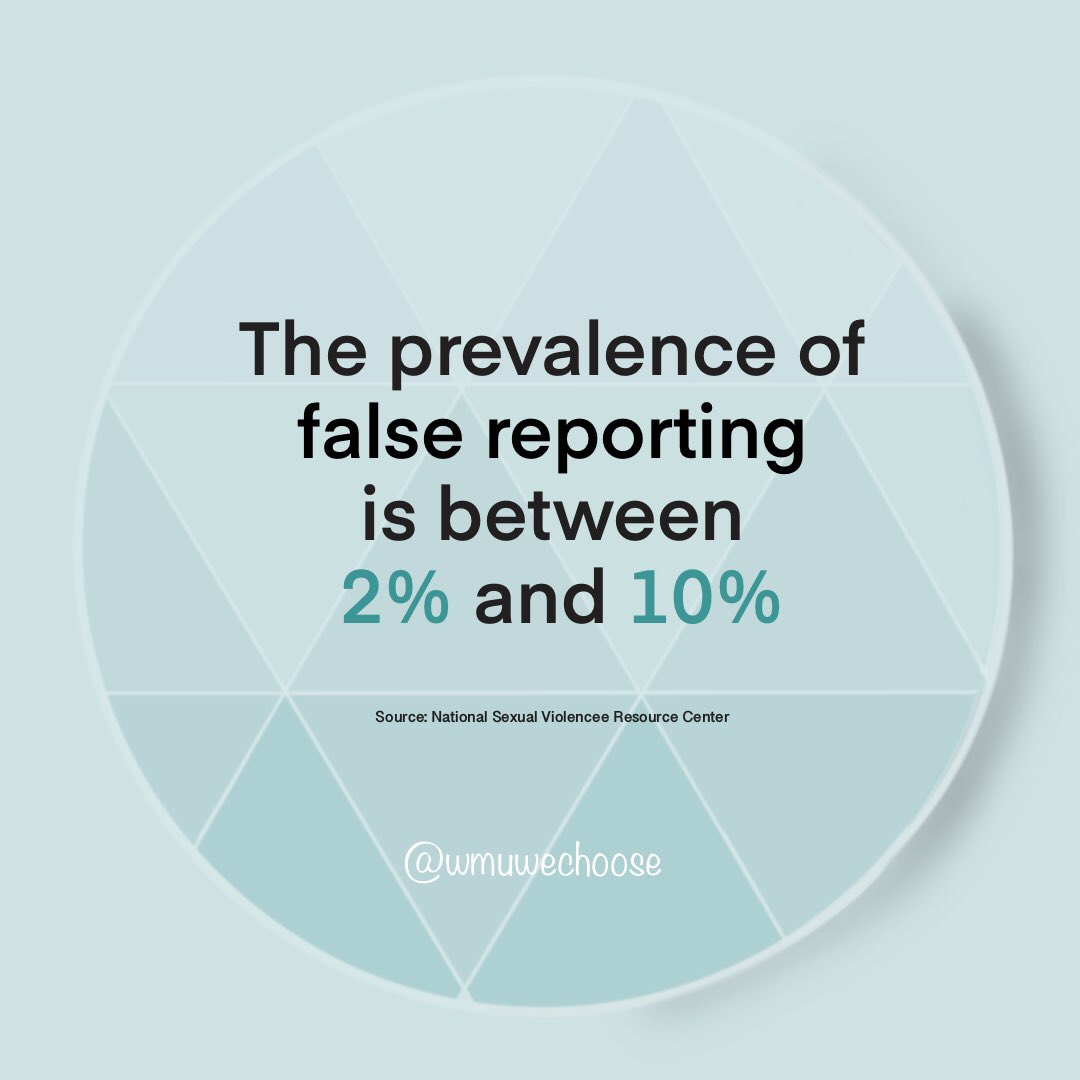WMUwechoose's tweet image. The first step is believing the survivor. Although it may be difficult to hear someone’s story, react with compassion and a calm response. They have gone through enough emotions, comfort them. Listen to them. #WeChooseToListen #WeChoose #Believe #listen #support