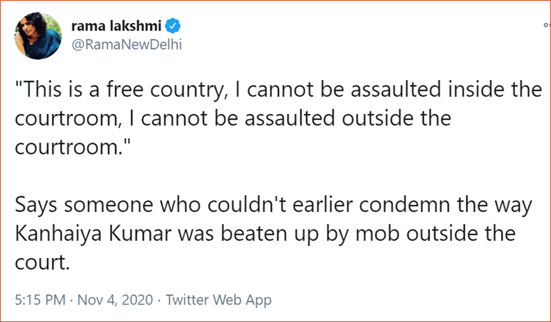 So, as per this genius, defending FOE, and that too, in case of a journalist, depends on whether he/she ticks all the points on a check-list. Good template to follow for others as well.