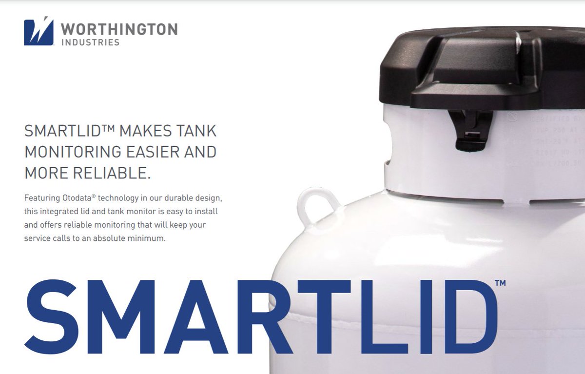 WorthingtonInds's tweet photo. Our reliability sets Worthington apart, and #SmartLid is no exception. By combining @Otodataโs unique monitoring technology with our durable design, weโve made tank monitoring easier for you to implement and use. Check it out! https://t.co/o7jXpDHKPI https://t.co/H9Mcnc9kx3