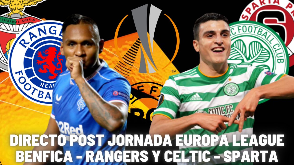 RinconEscoces's tweet image. Esta noche subiremos el #REpodcast de previa de esta jornada de Europa League, pero os comentamos ya que mañana estaremos EN DIRECTO en nuestro canal de YouTube una vez termine el Celtic - Sparta con el postpartido los partidos de Rangers y Celtic en la #UEL. ¡Os esperamos!