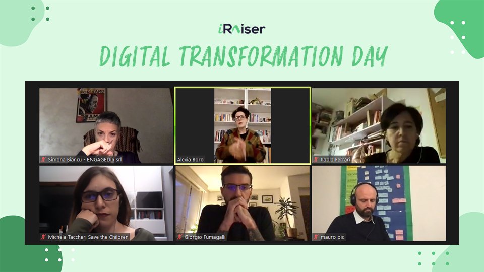 iraiser_eu's tweet photo. #DigitalTransformationDay Come sta cambiando il modo di relazionarci in questo nuovo contesto? Ne parliamo durante la tavola rotonda moderata da Simona Biancu di @assif_ita con diverse realtà non profit @antonianoBO @GuggenheimPGC @AE_Italia @SaveChildrenIT @missionbambini https://t.co/Z3h8Yx88vc