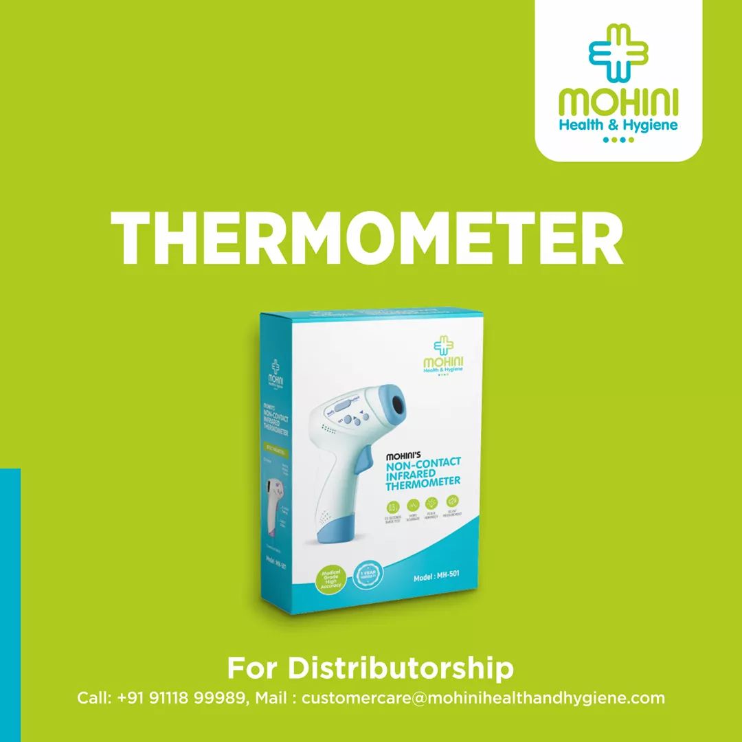 MohiniHH's tweet photo. Take a temperature from a safe distance with the best-infrared thermometers from Mohini Health and Hygiene Ltd.
--
For Distributorship Call us at +91 91118 99989.

#MohiniHealthAndHygiene #IndiaFightsCorona #Infrared #Thermometer https://t.co/bZZwZlW0LG