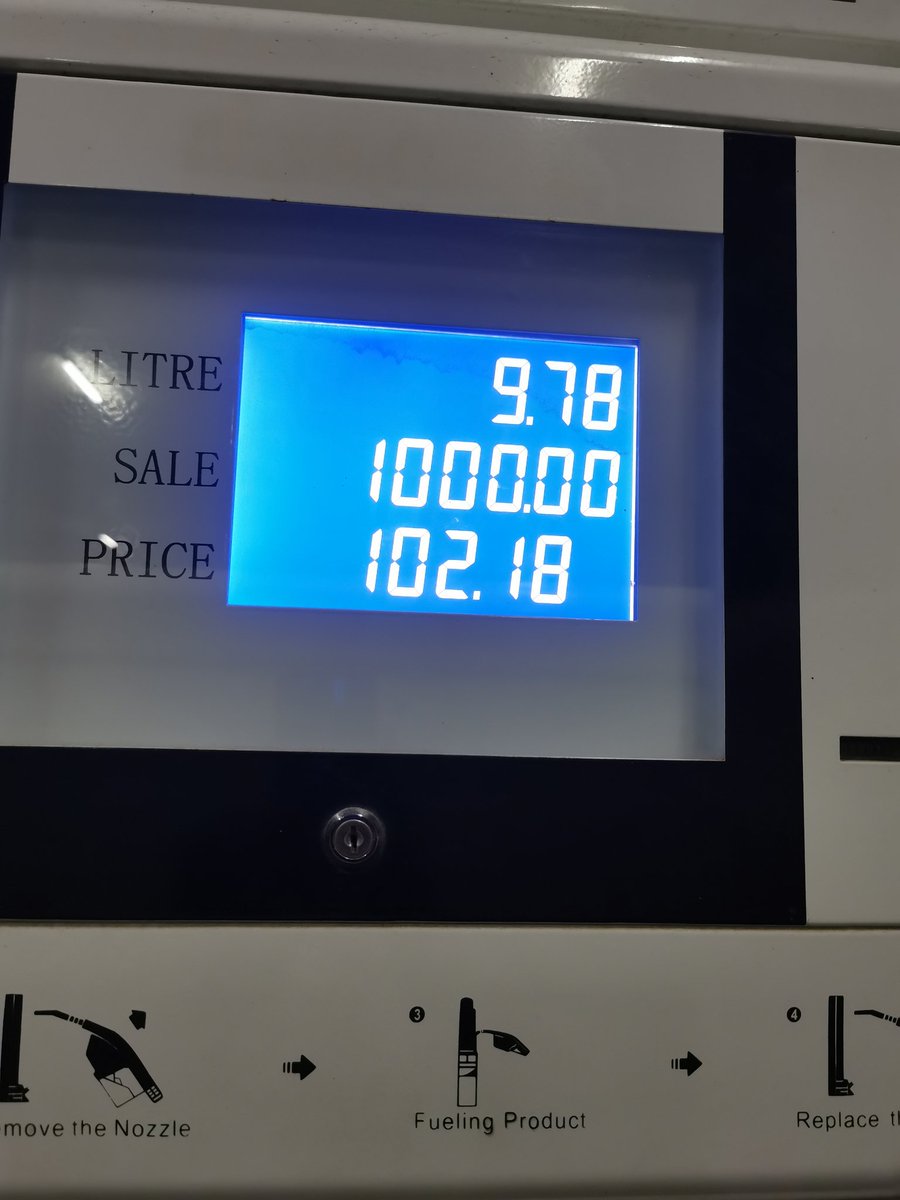 Diesel is at 102.18 here.Pro tip: Whenever you're not sure about the integrity of fuel in a certain town, fuel just enough to get you to the next credible fuel station.Maybe the balance I had could get me to Garissa, but then I don't like the fuel light on on unfamiliar roads