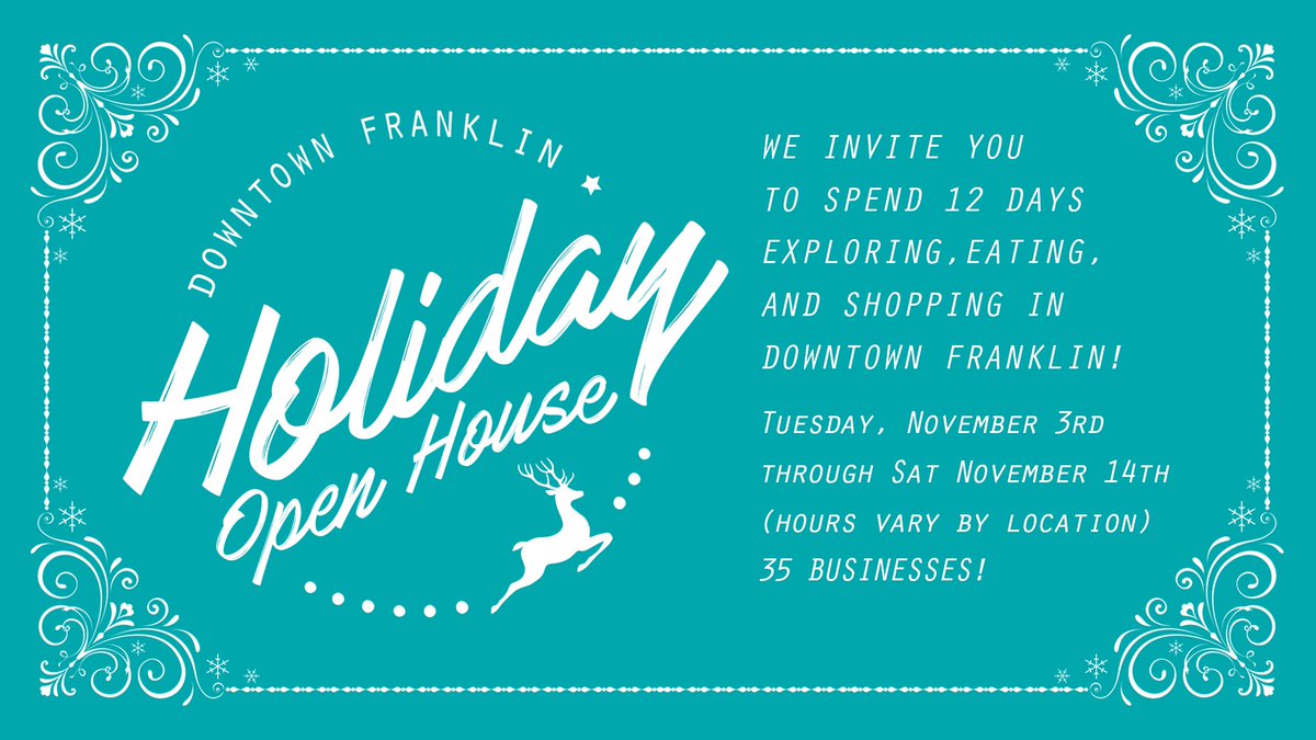 johnsoncomuseum's tweet photo. It's that time of year! The Downtown Franklin Holiday Open House is underway! Stop by the museum to get your punch card or we can punch one you already have. You have until November 14 to finish. #ShopLocal #LoveLocal #MuseumGiftShops https://t.co/7MfeDCCFnF