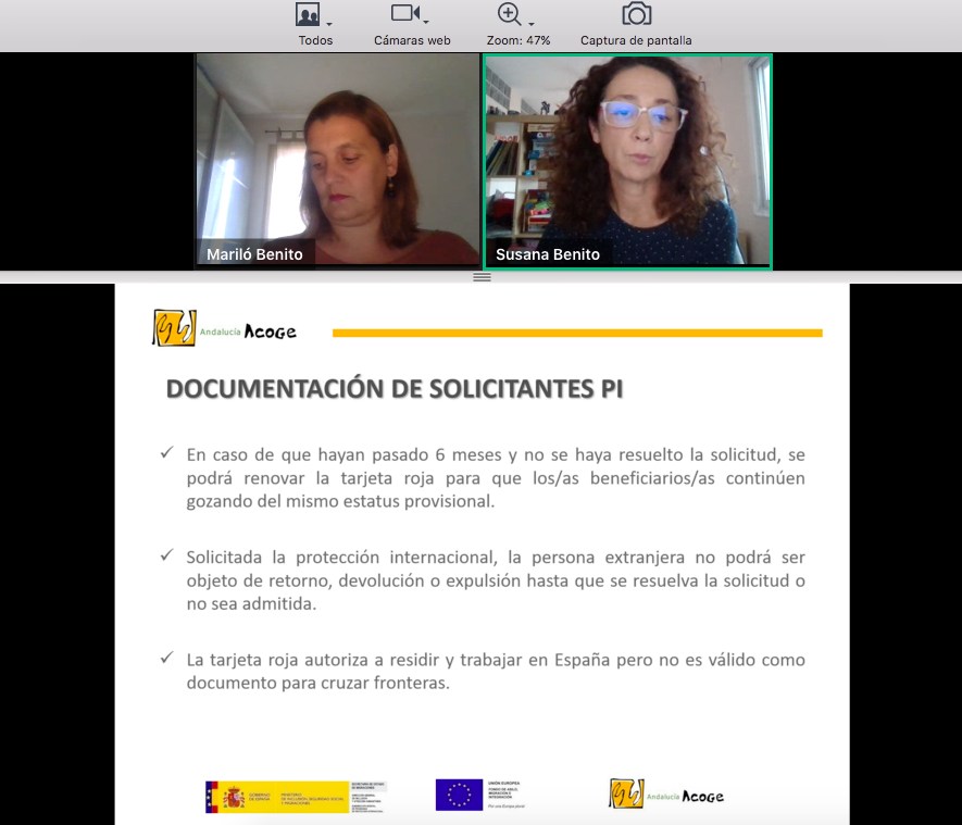 SevillaAcoge's tweet photo. Interesante #charla de @andaluciaacoge sobre #asilo #refugiado en #España https://t.co/W3QjgxFDaC