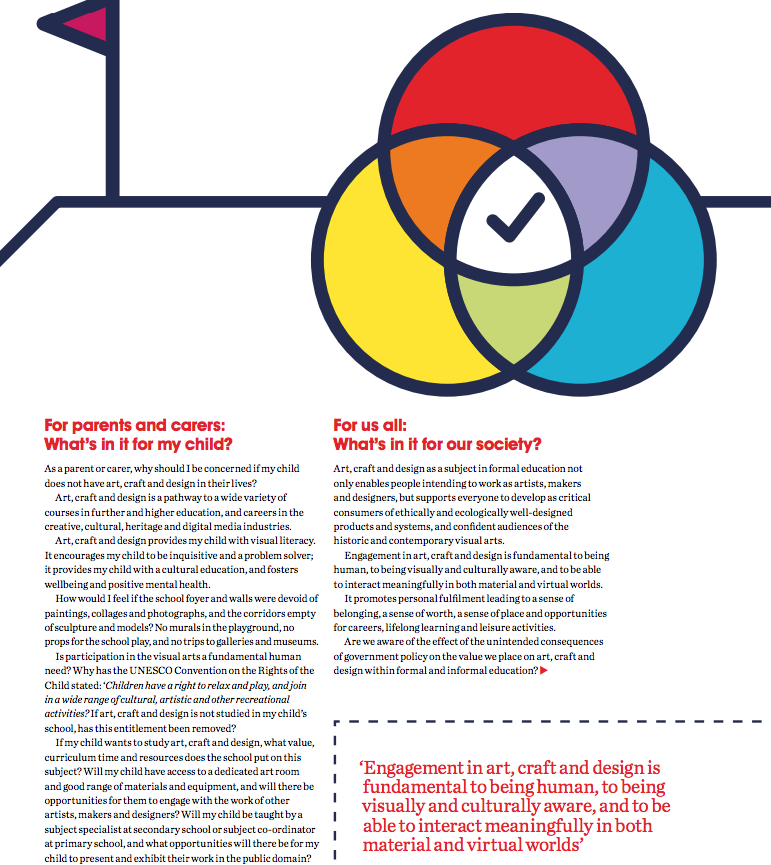 This is NSEAD's 'Why art matters' downloadable free resource for art educators in schools and colleges. It will be useful for art policy statements, parents' evening and course recruitment. Visit our publications and advocacy sections to download it: nsead.org/publications/r…