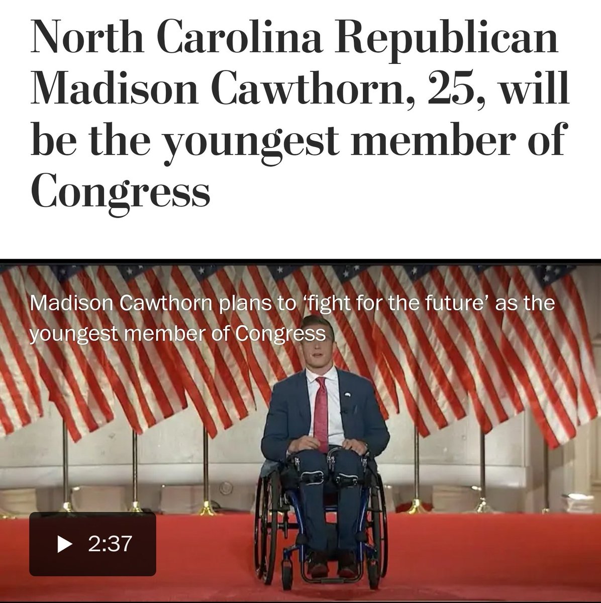 als_now's tweet photo. This is a huge win for handicapped people in America. You can do it! Next up: #ALS #ENDALS #YOUNGESTMEMBER https://t.co/G8MZVceApa