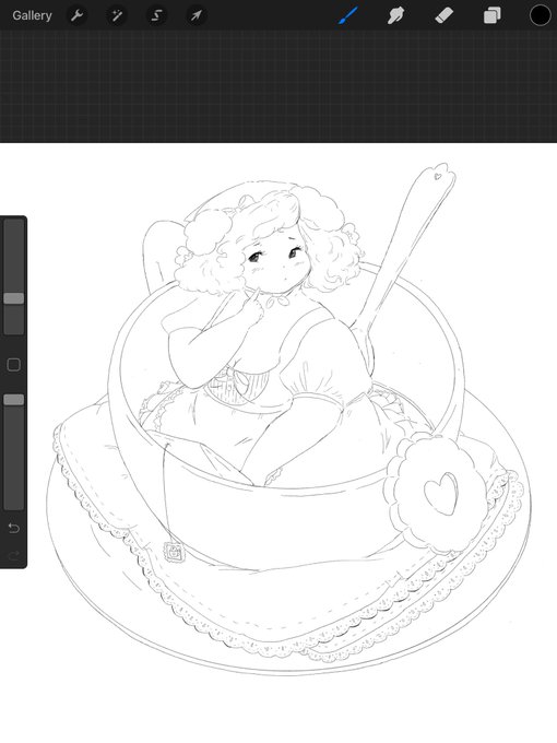 I have spent too much time trying to figure out if this pose of my teacup pup girl for a potential charm design is anatomically correct I hate anatomy 