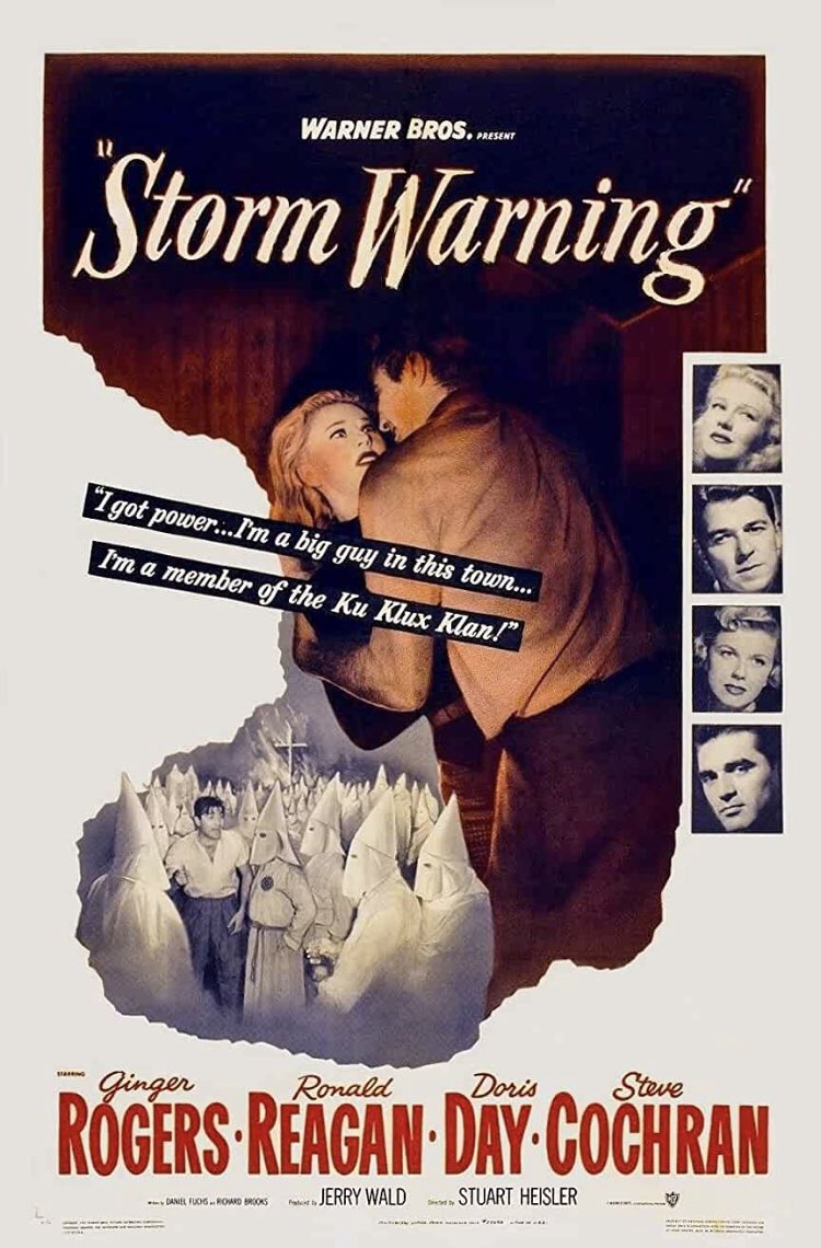 The depiction of the townsfolk, and the way they so readily, even cheerfully, join the Klan (there’s even a little girl in a white hood) is genuinely chilling. A scene where a large crowd laugh along as Cochran bullies a nervous bar-owner is deeply unsettling.  #Noirvember