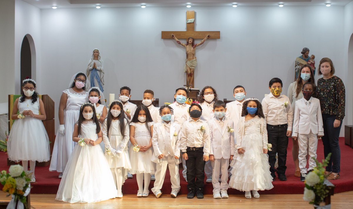 Seton Partners (@setonpartners) on Twitter photo A beautiful reminder of our primary calling as Christians: to form #saints. Behind these masks are the smiles of our <a href="/ElCaminoNYC/">El Camino NYC</a> disciples who, after a six-month delay due to COVID-19, finally received their First Holy Communion this October! #Catholics #CatholicChurch #faith A beautiful reminder of our primary calling as Christians: to form #saints. Behind these masks are the smiles of our <a href="/ElCaminoNYC/">El Camino NYC</a> disciples who, after a six-month delay due to COVID-19, finally received their First Holy Communion this October! #Catholics #CatholicChurch #faith