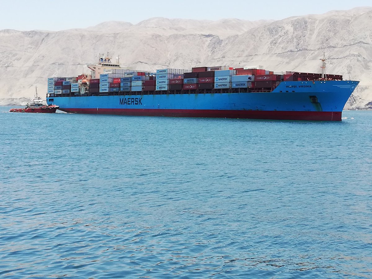 robgom7329's tweet photo. MN MAERSK VIRGINIA, Ingreso sitio N°4 @ITI_Iquique, puerto de iquique... https://t.co/hTc2qIOYhL