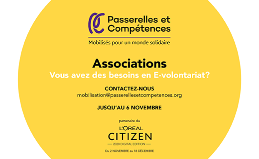 #moisESS20 #LorealCitizen 2020 Digital Edition avec @PasserellesPC : programme #volontariatsolidaire à distance des collaborateurs @Loreal. Missions courtes (1h à 3h). #associations #solidarité Contactez-nous ➡forms.gle/7Lgsk7Ai6RNksJ… #bénévolatdecompétences #engagement