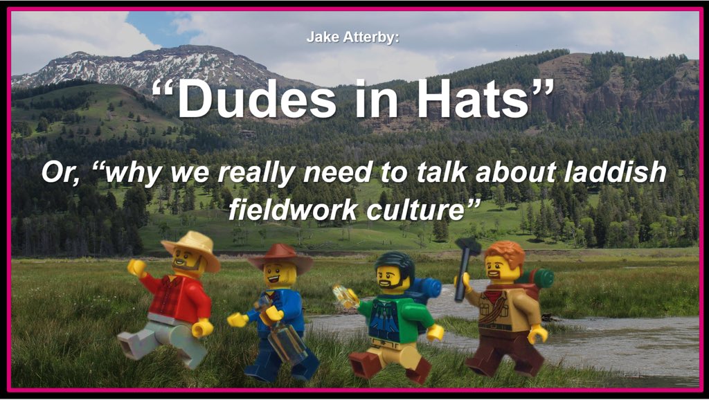 Today I presented a talk on geology fieldwork and inclusivity, specifically on fieldwork culture and the harm in exclusively targeting fieldwork at rugged, able bodied, white men.