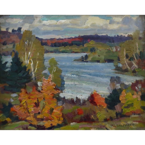 Waddingtons1850's tweet photo. Discover gems like this lovely Peter Clapham Sheppard oil painting in our current online auction: https://t.co/AfIRGdLJNR. Preferring a fall scene without snow - how about you? #canadianart #canadianscene #fallcolours https://t.co/1jgjPRpWn2